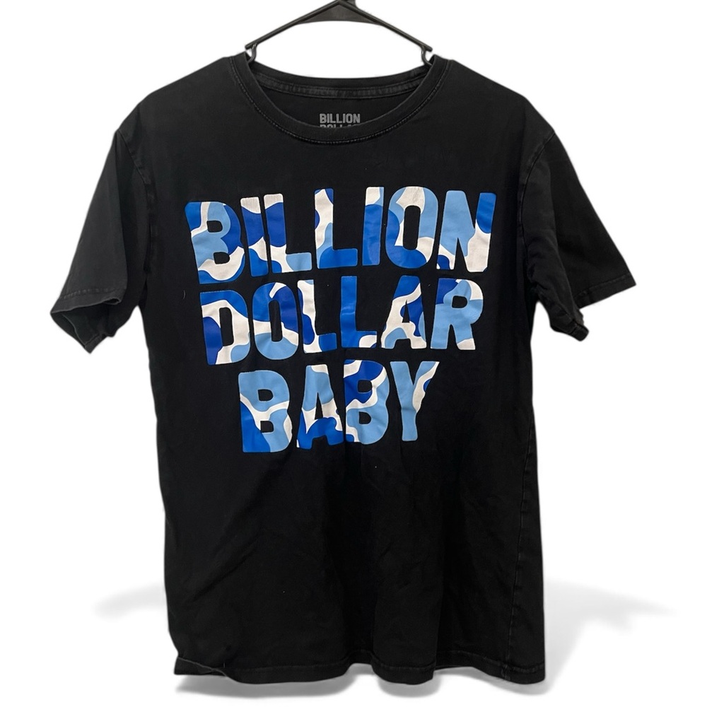 Billion Dollar Baby Blue‎ Camo Logo Graphic T-Shirt | Size Medium